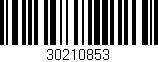 Código de barras (EAN, GTIN, SKU, ISBN): '30210853'