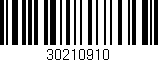 Código de barras (EAN, GTIN, SKU, ISBN): '30210910'