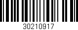 Código de barras (EAN, GTIN, SKU, ISBN): '30210917'