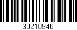 Código de barras (EAN, GTIN, SKU, ISBN): '30210946'
