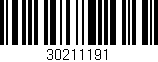 Código de barras (EAN, GTIN, SKU, ISBN): '30211191'