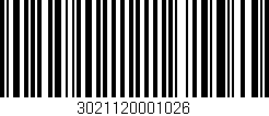 Código de barras (EAN, GTIN, SKU, ISBN): '3021120001026'