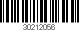 Código de barras (EAN, GTIN, SKU, ISBN): '30212056'
