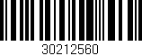 Código de barras (EAN, GTIN, SKU, ISBN): '30212560'