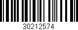 Código de barras (EAN, GTIN, SKU, ISBN): '30212574'