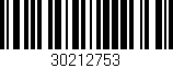 Código de barras (EAN, GTIN, SKU, ISBN): '30212753'