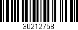 Código de barras (EAN, GTIN, SKU, ISBN): '30212758'