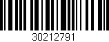 Código de barras (EAN, GTIN, SKU, ISBN): '30212791'