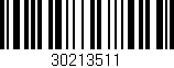 Código de barras (EAN, GTIN, SKU, ISBN): '30213511'