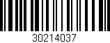 Código de barras (EAN, GTIN, SKU, ISBN): '30214037'