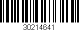 Código de barras (EAN, GTIN, SKU, ISBN): '30214641'