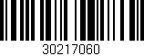 Código de barras (EAN, GTIN, SKU, ISBN): '30217060'