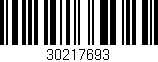 Código de barras (EAN, GTIN, SKU, ISBN): '30217693'