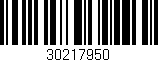 Código de barras (EAN, GTIN, SKU, ISBN): '30217950'