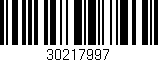Código de barras (EAN, GTIN, SKU, ISBN): '30217997'