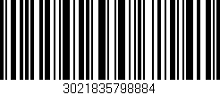 Código de barras (EAN, GTIN, SKU, ISBN): '3021835798884'