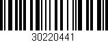 Código de barras (EAN, GTIN, SKU, ISBN): '30220441'