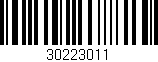 Código de barras (EAN, GTIN, SKU, ISBN): '30223011'