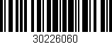 Código de barras (EAN, GTIN, SKU, ISBN): '30226060'