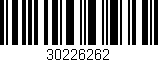 Código de barras (EAN, GTIN, SKU, ISBN): '30226262'