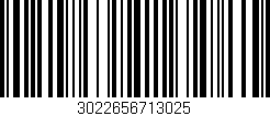 Código de barras (EAN, GTIN, SKU, ISBN): '3022656713025'