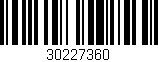 Código de barras (EAN, GTIN, SKU, ISBN): '30227360'