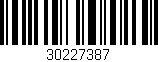 Código de barras (EAN, GTIN, SKU, ISBN): '30227387'