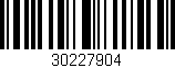 Código de barras (EAN, GTIN, SKU, ISBN): '30227904'