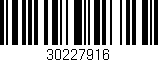 Código de barras (EAN, GTIN, SKU, ISBN): '30227916'