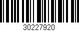 Código de barras (EAN, GTIN, SKU, ISBN): '30227920'