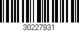 Código de barras (EAN, GTIN, SKU, ISBN): '30227931'