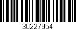 Código de barras (EAN, GTIN, SKU, ISBN): '30227954'