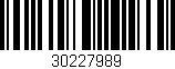Código de barras (EAN, GTIN, SKU, ISBN): '30227989'
