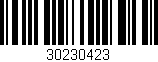 Código de barras (EAN, GTIN, SKU, ISBN): '30230423'