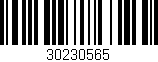 Código de barras (EAN, GTIN, SKU, ISBN): '30230565'