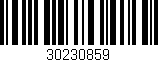 Código de barras (EAN, GTIN, SKU, ISBN): '30230859'