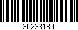 Código de barras (EAN, GTIN, SKU, ISBN): '30233189'