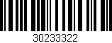 Código de barras (EAN, GTIN, SKU, ISBN): '30233322'