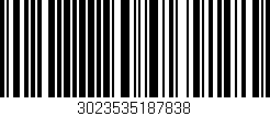 Código de barras (EAN, GTIN, SKU, ISBN): '3023535187838'
