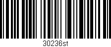 Código de barras (EAN, GTIN, SKU, ISBN): '30236st'