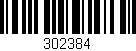 Código de barras (EAN, GTIN, SKU, ISBN): '302384'