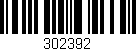 Código de barras (EAN, GTIN, SKU, ISBN): '302392'