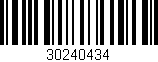 Código de barras (EAN, GTIN, SKU, ISBN): '30240434'