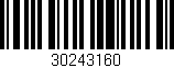 Código de barras (EAN, GTIN, SKU, ISBN): '30243160'