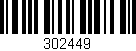 Código de barras (EAN, GTIN, SKU, ISBN): '302449'