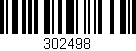 Código de barras (EAN, GTIN, SKU, ISBN): '302498'