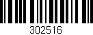 Código de barras (EAN, GTIN, SKU, ISBN): '302516'