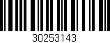 Código de barras (EAN, GTIN, SKU, ISBN): '30253143'