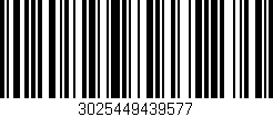 Código de barras (EAN, GTIN, SKU, ISBN): '3025449439577'