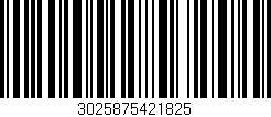 Código de barras (EAN, GTIN, SKU, ISBN): '3025875421825'